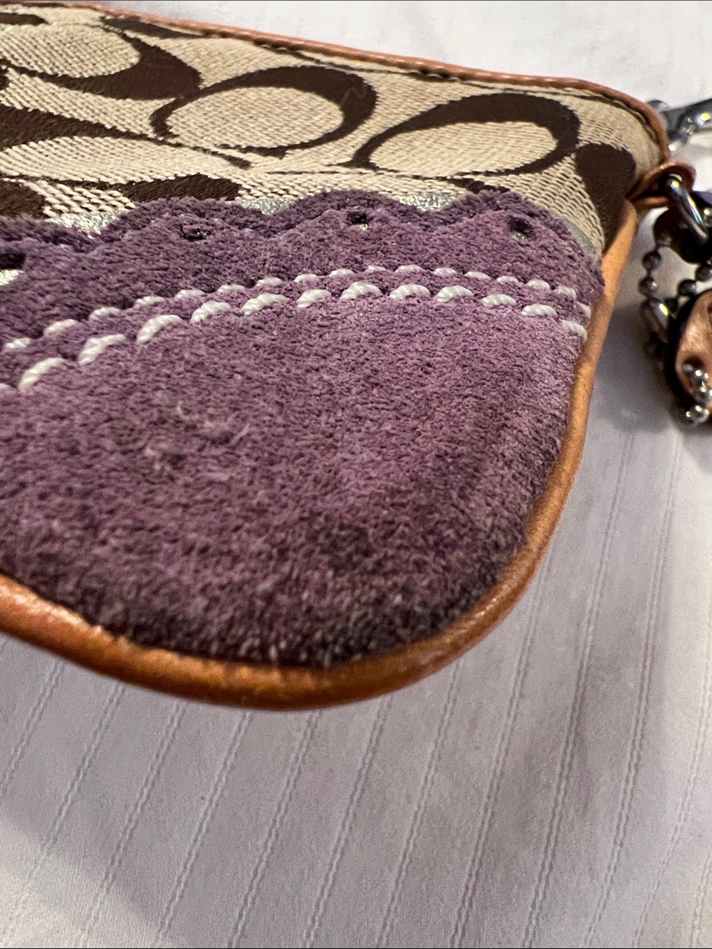 Coach Rare Limited Edition Signature Fish & Coral Appliqué Wristlet Y2K Coastal - Picture 12 of 15